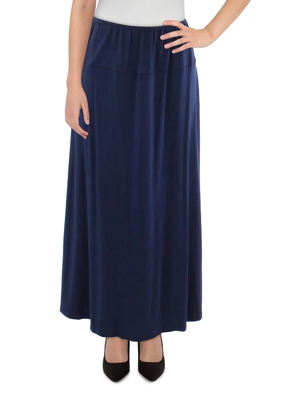 Women's Seamless SkirtsPlus Womens Pull On Casual Midi Skirt