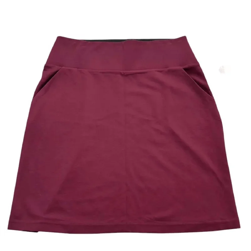 Women's Breathable SkirtsWomen's Stretch Pencil Skirt In Burgundy