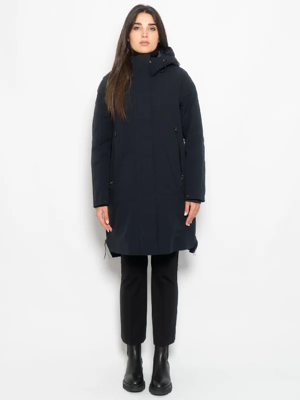 Women's Coats with HoodParka Tre in Uno Planck Donna Nero