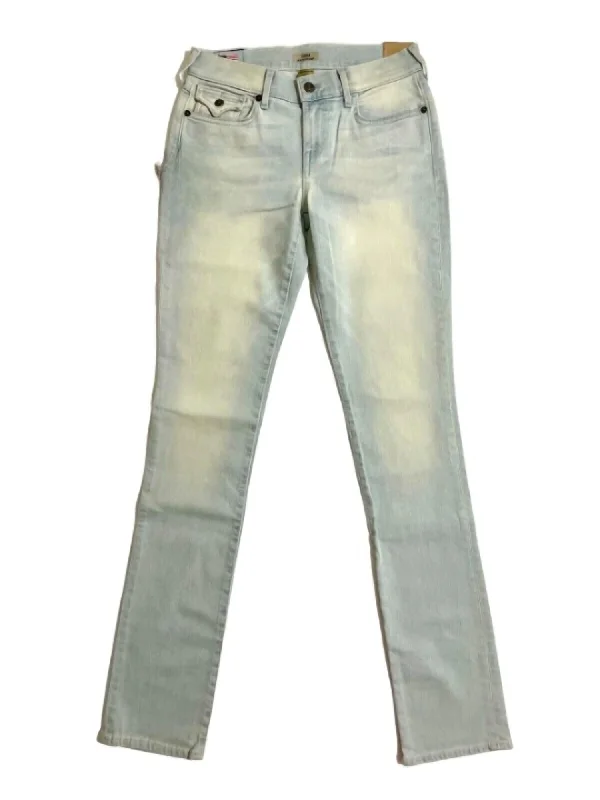 Women's Jodhpurs with Rounded CollarWomen's Cora Straight Light Wash Skinny Jeans In Blue