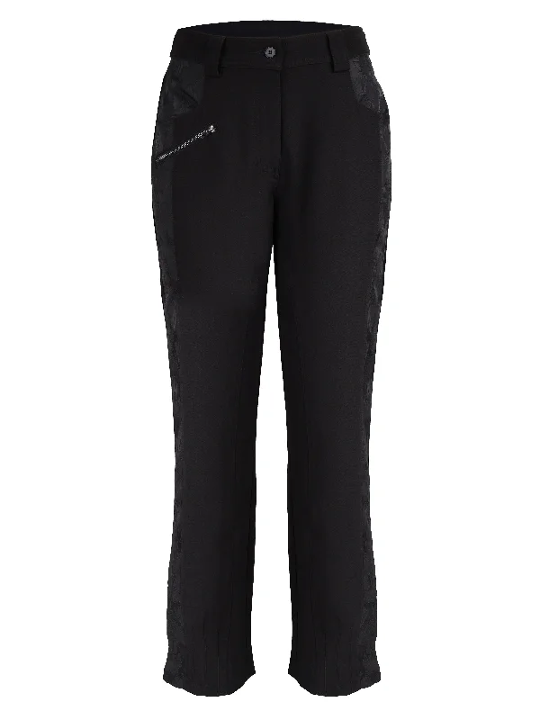 Women's Jodhpurs with Rounded HemXAVIA trousers - Black