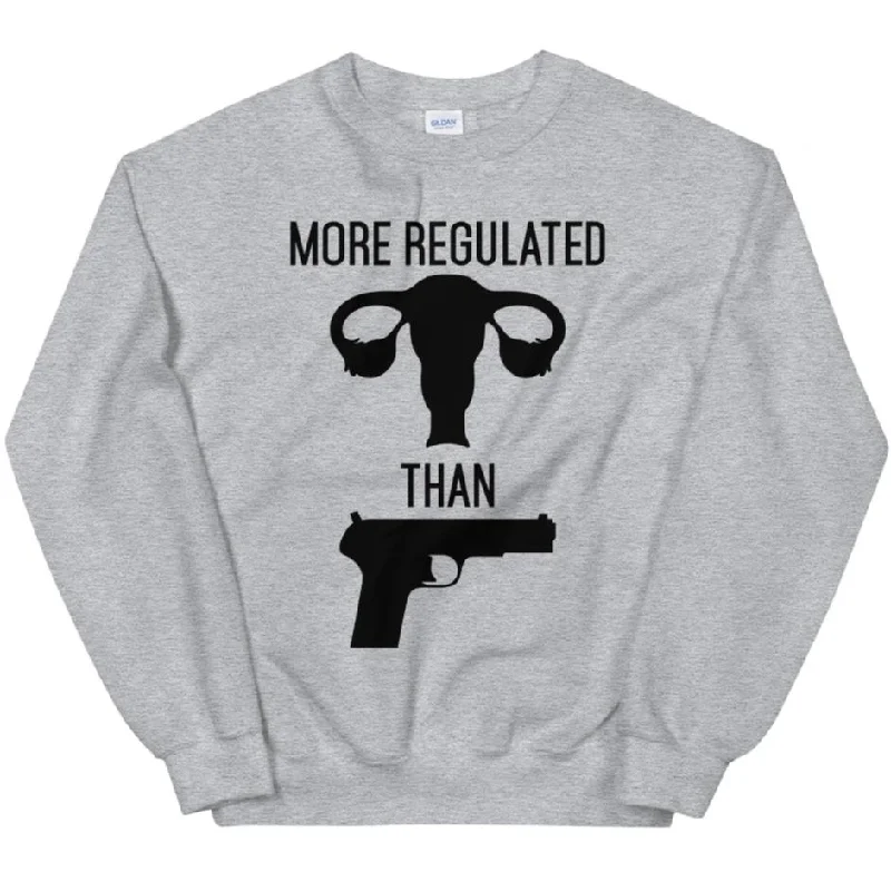 Women's Hooded Zip-Up SweatshirtsMore Regulated Than Guns -- Sweatshirt