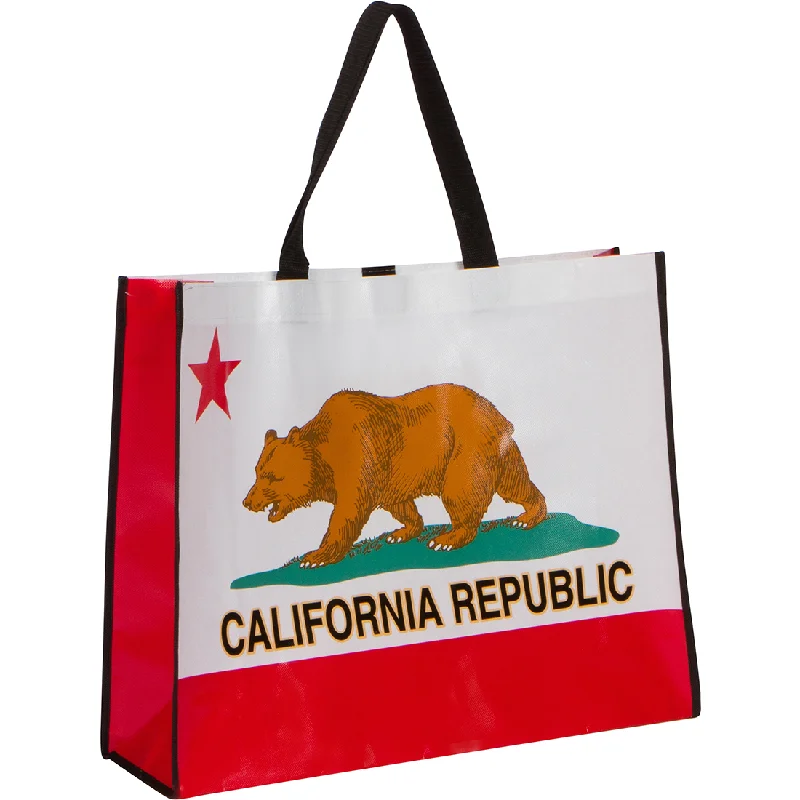 Women's Hooded Sweatshirts with Quick-Dry FabricCalifornia Republic Recycled Shopping Tote Bag - Large Size