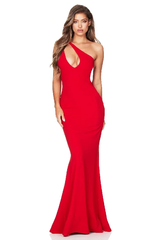 Women's Cold-Shoulder DressesNookie Lexi One Shoulder Gown - Fire