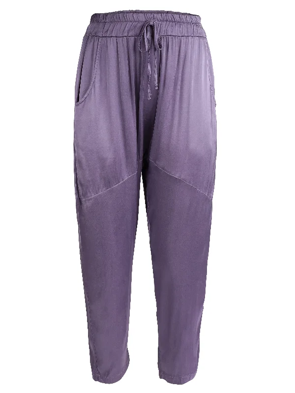 Women's Jodhpurs with Low CollarXIA trousers - Pale purple