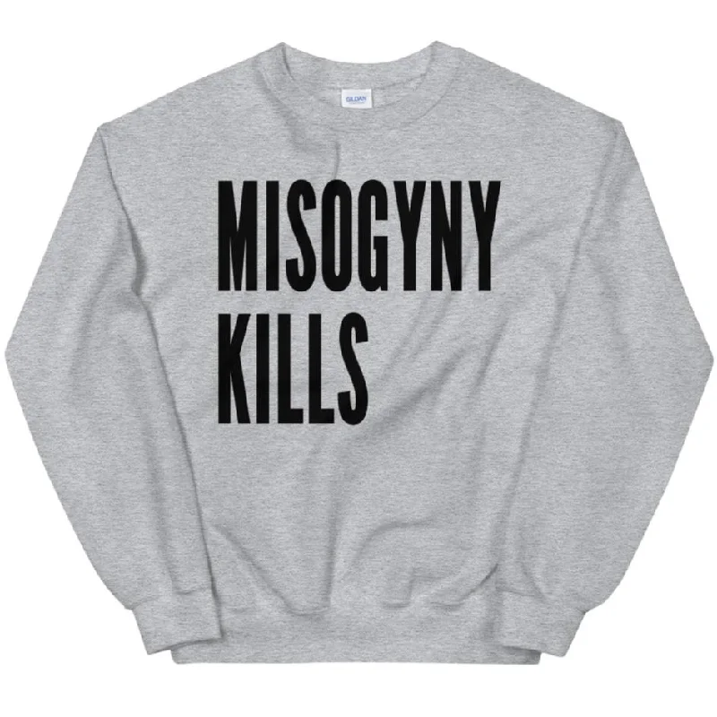 Women's Hooded Sweatshirts with Abstract LiningMisogyny Kills -- Sweatshirt