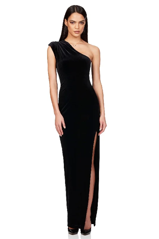 Women's Notched Collar DressesNookie Rumi Gown - Black