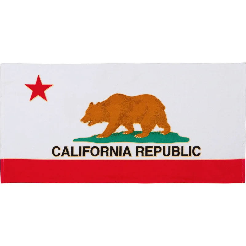 Women's Hooded Sweatshirts with Tight WaistCalifornia Republic Beach Towel