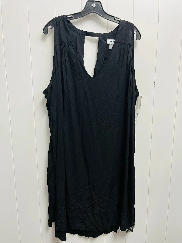 Women's U-Back DressesBlack Dress Casual Short Old Navy, Size Xxl