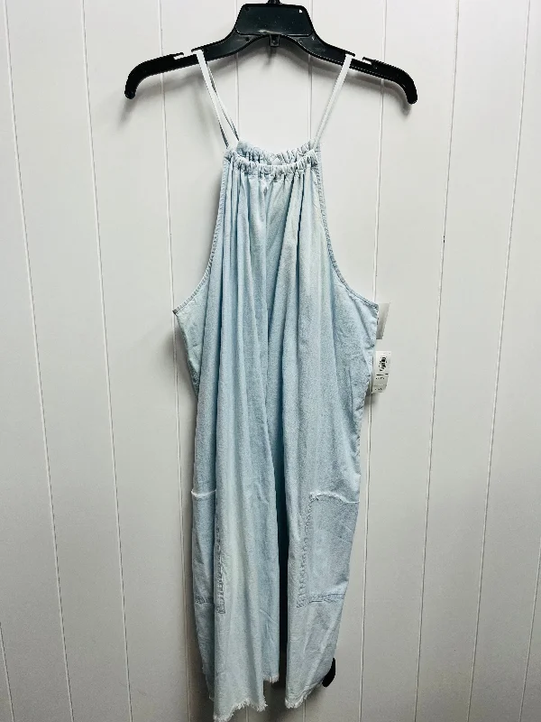 Women's Keyhole-Neck DressesBlue Dress Casual Short Old Navy, Size Xxl