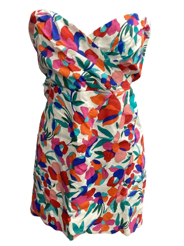 Women's Empire Waist DressesFloral Print Dress Casual Short Impeccable Pig, Size L