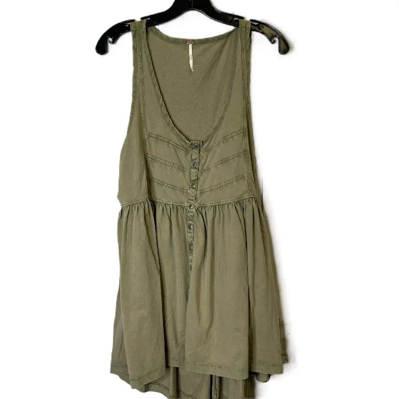 Women's Keyhole Collar DressesGreen Dress Casual Short By Free People, Size: M