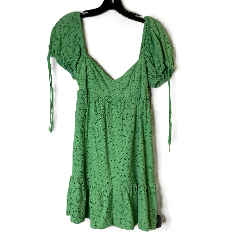 Women's Peter Pan Collar DressesGreen Dress Casual Short By Olivaceous, Size: L