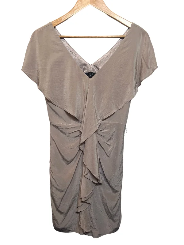 Women's Keyhole-Neck DressesWomen’s Dark Cream Satin Dress (Size M)