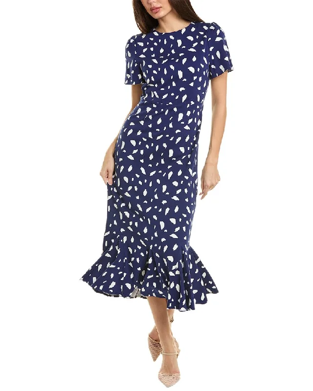 Women's V-Shaped Collar DressesLyra & Co Midi Dress