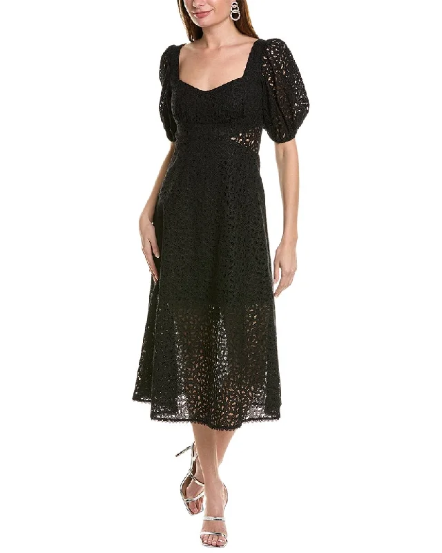 Women's Boat-Neck DressesML Monique Lhuillier Lace Midi Dress