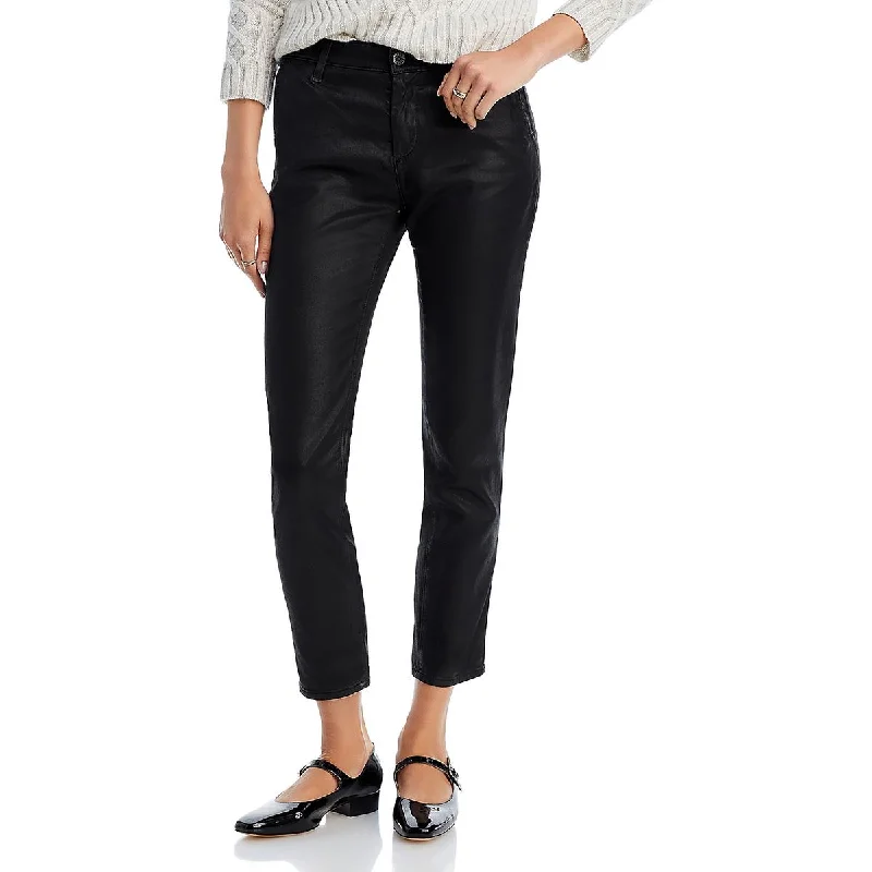 Women's Jodhpurs with Mandarin CollarCaden Womens Solid Mid-Rise Classic Straight Jeans