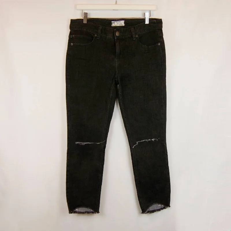 Women's JodhpursDestroyed Skinny Jeans In Black