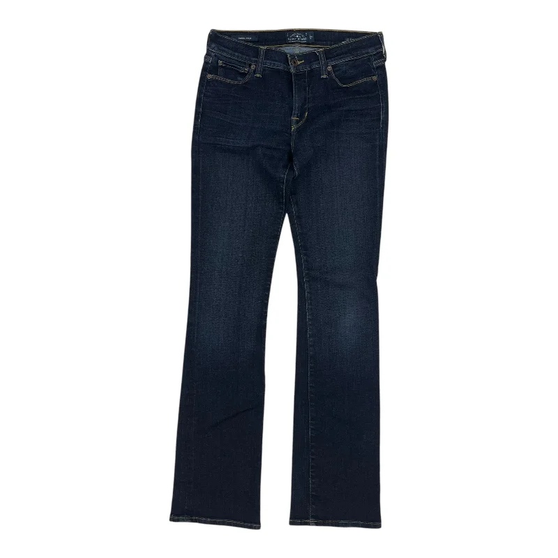 Women's Jodhpurs with V-Shaped CollarJeans Boot Cut By Lucky Brand In Blue Denim, Size:4