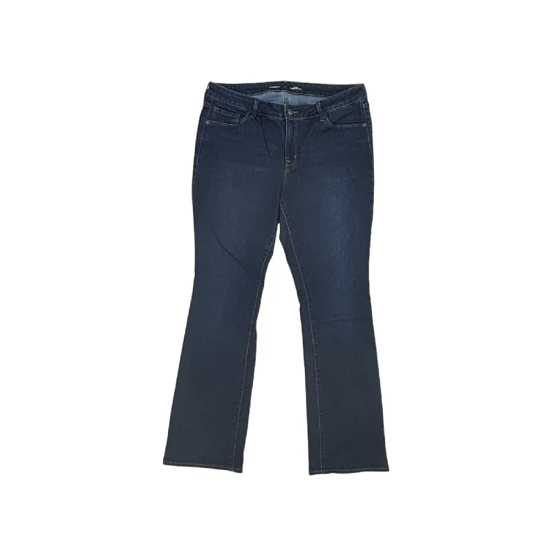 Women's Jodhpurs with Wide CollarJeans Boot Cut By Old Navy In Blue Denim, Size:14