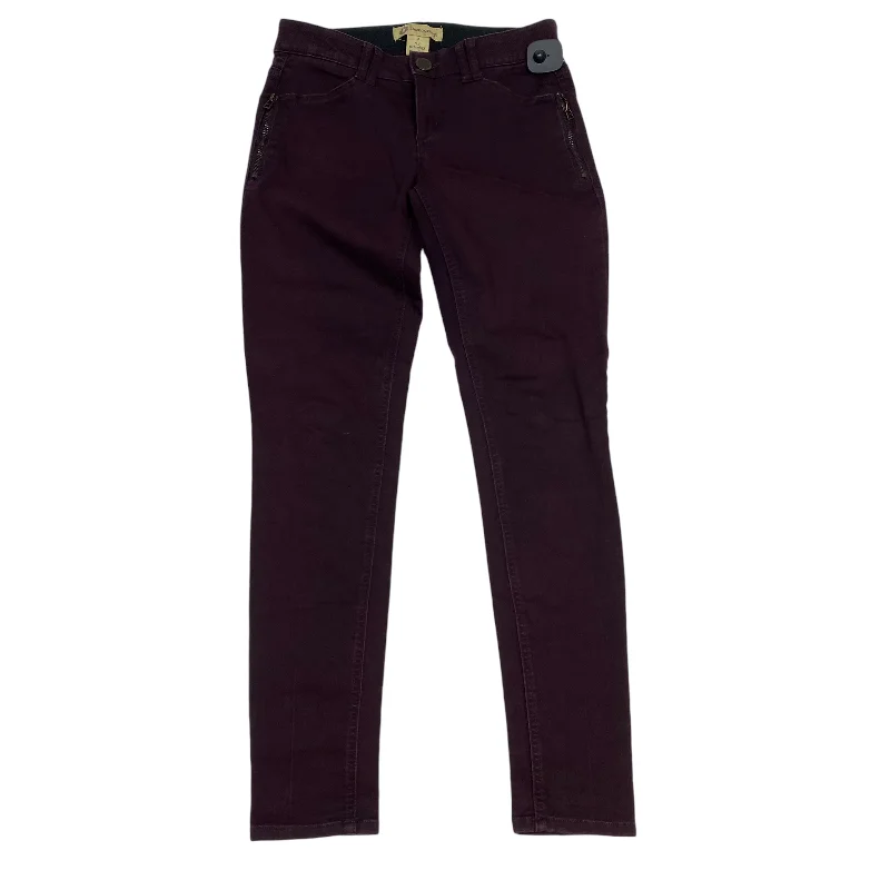 Women's Jodhpurs with Wide CollarJeans Skinny By Democracy In Purple Denim, Size: 4