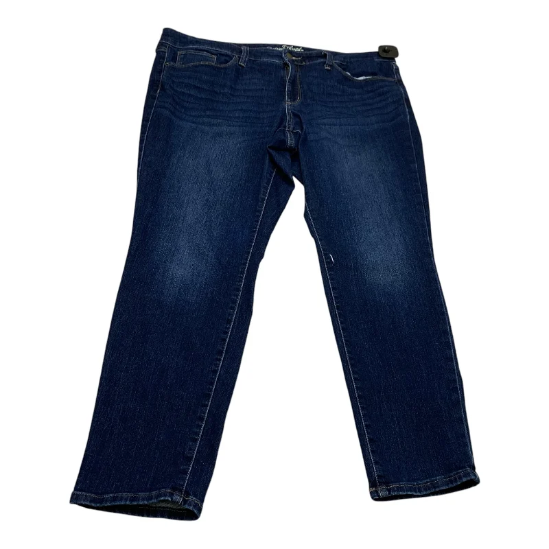 Women's Jodhpurs with U-Shaped NeckJeans Skinny By Universal Thread In Blue Denim, Size: 16