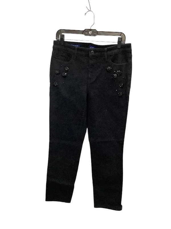 Women's Jodhpurs with Boat CollarJeans Straight By Talbots In Black, Size: 8