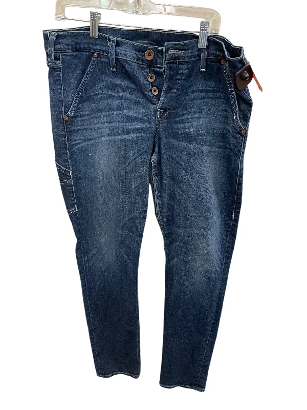 Women's Jodhpurs with Sweetheart CollarJeans Straight By True Religion In Blue Denim, Size: 14