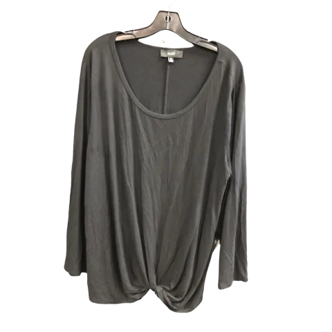 Women's Blouse for EveningTop Long Sleeve By Naif In Black, Size: 3x