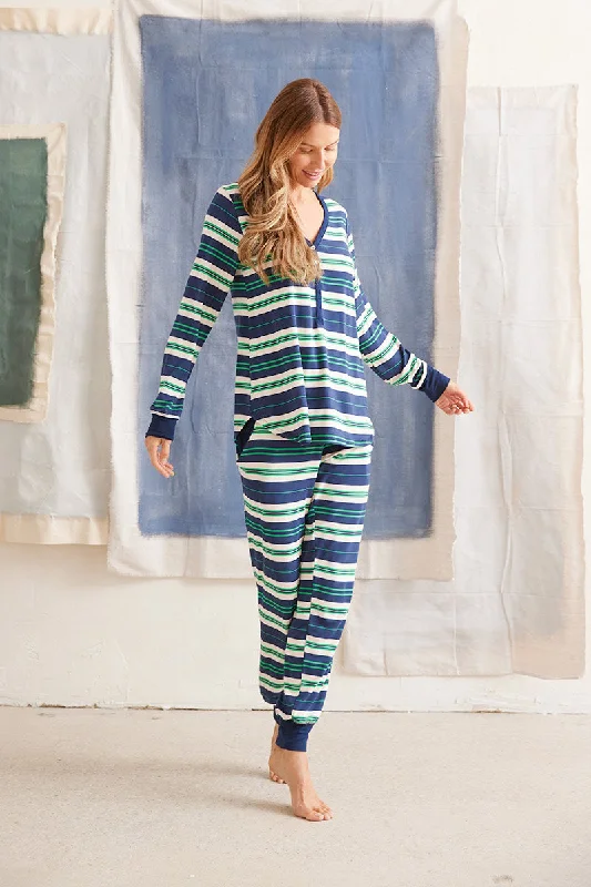 women's pajamas for a good night's sleepHenley Top + Harem Pant