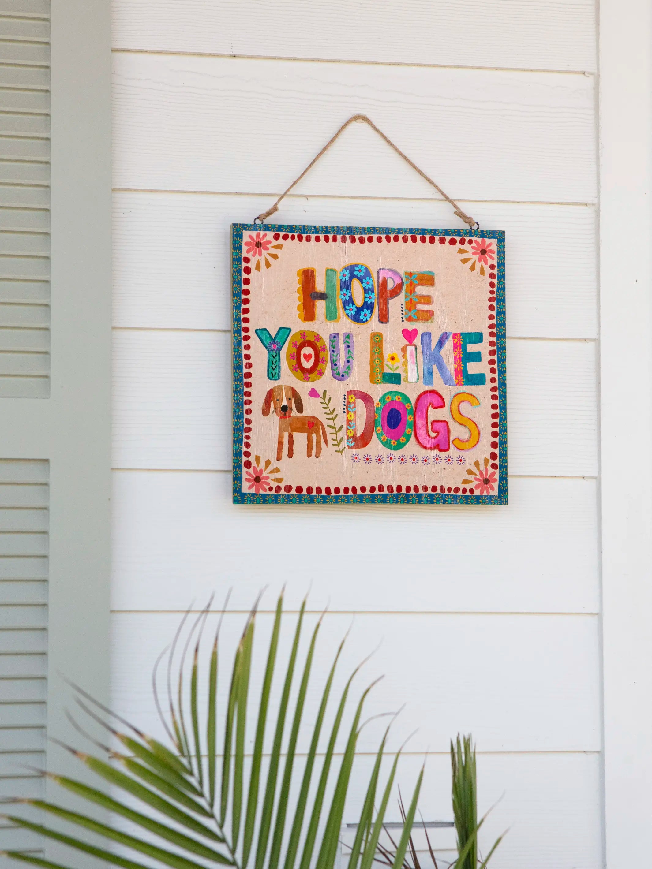 women's pajamas for a relaxing weekendPorch Sign - Cream Like Dogs