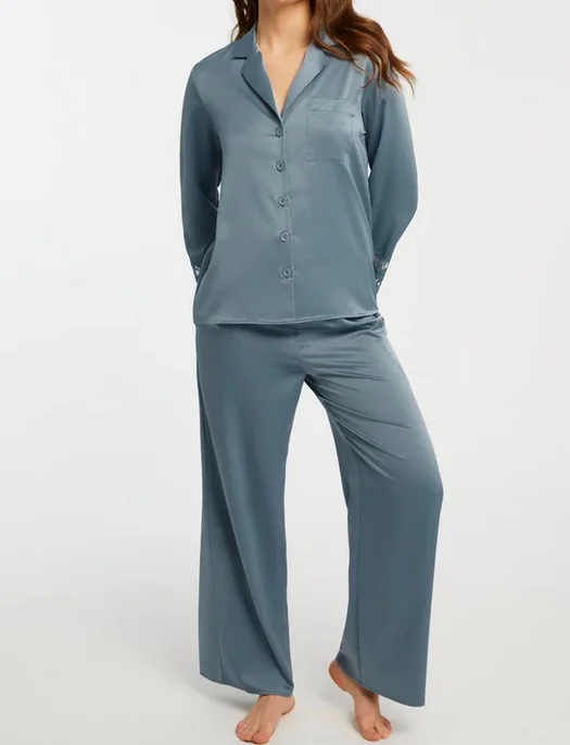 women's pajamas with breathable fabricRya Zinnia Long PJ Set