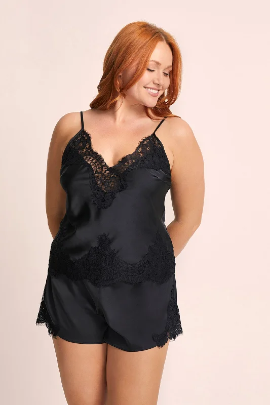 women's cotton pajama setsSian Cami Set - Black