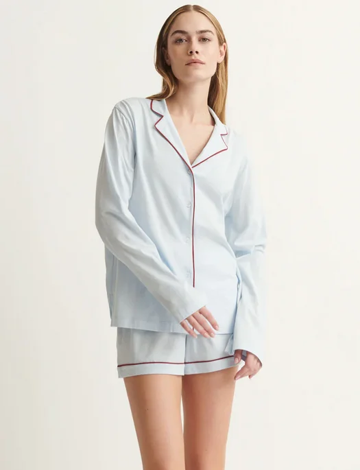 ladies' silk pajama topsSkin Cayla with Short PJ Set