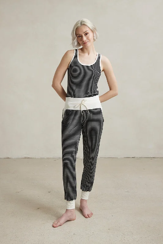 women's button-down pajama shirtsTank Top + Harem Pant